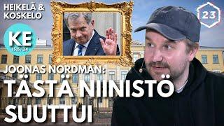 Joonas Nordman: Tästä pilasta Sauli Niinistö suuttui minulle | Heikelä & Koskelo 23 minuuttia | 903