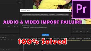 Error decomposing audio or video | Adobe Premiere Pro CC