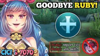 CICI BEST BUILD AND EMBLEM TO DOMINATE RUBY IN EXP LANE!‼️ (so broken!) | GLOBAL CICI -MLBB