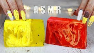 ASMR Soap Carving Satisfying Tapping WHISPER | АСМР Резка мыла ШЕПОТ