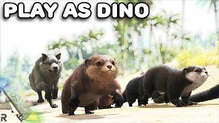 EVERYONE BECOMES AN OTTER AND GETS HUNTED BY THE WOLF | PLAY AS DINO | ARK SURVIVAL EVOLVED