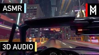 Realistic night drive in Porsche 911 | Cyberpunk 2077 | Path Tracing | Spatial Audio | ASMR