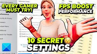 YOU NEED THESE 10 PC TWEAKS TO BOOST FPS IN FORTNITE!(FIX FPS DROPS & FIX LAG)