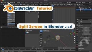 Split Screen in Blender 2.92: Customize Your Window | Blender Tutorial