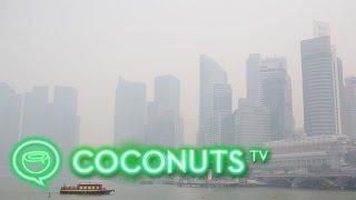 Singapore haze at Marina Bay Sands [RAW FOOTAGE] | Coconuts TV