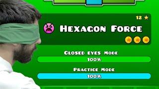 Geometry Dash - Level 16 Hexagon Force Closed Eyes