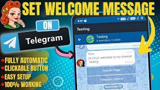 ||Telegram group me wellcome bot Kaise add kare||add wellcome bot on telegram groups