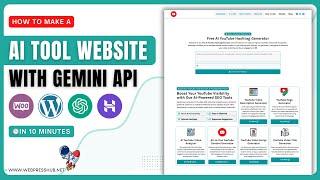 ️ Free AI Tool Website Kaise Banaye  | How To Create AI Tools Website in WordPress 2024 
