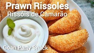 Prawn Rissoles | Rissóis de Camarão | Goan Snack #snackrecipe