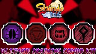 Shindo life: ULTIMATE DRAINING COMBO KIT | LEAVE YOUR OPPONENT WITH NO CHI NO STAMINA AND NO HEALTH