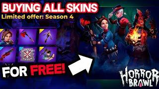 Buying Monster Hunter Skins in Horror Brawl for FREE! | Horror Brawl New Update 1.3