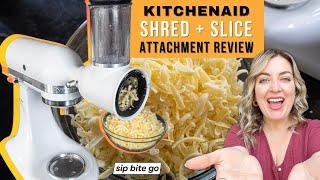 SHREDDING CHEESE with the KitchenAid Fresh Prep Slicer Shredder Attachment (Review + Demo)