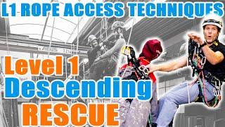 Rope Access Rescue - IRATA Level 1 Descending Rescue