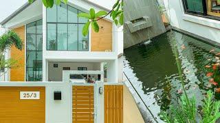 Two storey house with beautiful shady garden decoration / Dream House