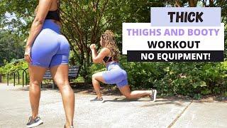 GET THICK WORKOUT at home | get THICKER THIGHS workout | leg booty workout at home no equipment