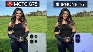 Motorola Moto G75 5G VS iphone 16 Camera test Comparison