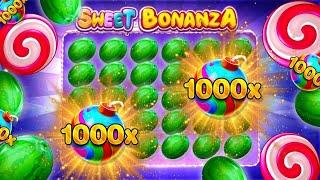  SWEET BONANZA 1000  BONANZA DA ZORLU MÜCADELE İLE SONDA DÖNMEYİ BAŞARDIK #slotoyunları