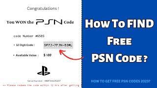 ️ How to Get Free PSN Codes in 2023-2024 | This is What I GOT