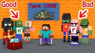 Bad Monster vs Good Monster - Tank 1990 Challenge - Minecraft Animation