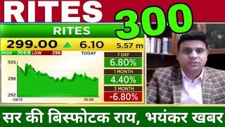 RITES share latest news,Analysis/buy or not ?,rites share target ,dividend or bonus kab milega ?