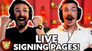 LIVE: SIGNING BOOK PAGES AND HANGING OUT!