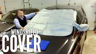 Keep Snow Off Your Windshield with this Magnetic Cover