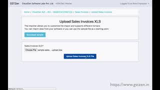 GSTZen - Bulk upload your Sales Invoices