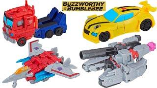 Transformers Buzzworthy Bumblebee Four Pack! Optimus Prime, Bumblebee, Megatron, and Starscream!
