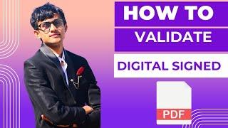 How to Validate Digital Signature in PDF using Adobe Reader