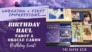 UNBOXING: TAROT + ORACLE CARDS - #Birthday​ Haul: Llewellyn, HayHouse, Shuffled Ink and Amazon!