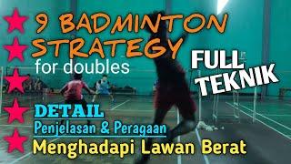 9 BADMINTON MULTIPLE STRATEGY Using Various Badminton Techniques + Target Accuracy