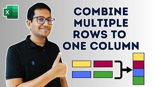 Combine Multiple Rows into One Column in Excel (3 Easy Ways)