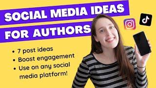 Week of Social Media Posts for Authors | Use These to Boost Engagement!