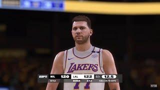 NBA 2K25 NBA Today | LAKERS vs BUCKS 4TH QTR HIGHLIGHTS