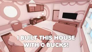 I BUILT THIS HOUSE WITH 0 BUCKS! COMPLETELY FREE in Adopt me!