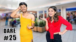 Mayank wearing my Dress | Balloon of Dares Challenge !!