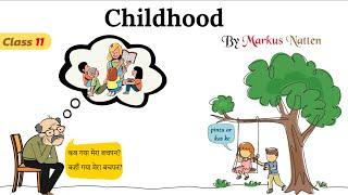 childhood class 11 in hindi animated video / class 11 poem childhood explanation
