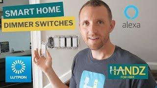 Lutron Caseta Dimmer Switch Installations with Pico Remote, Lutron App and Alexa Setup (Part 1/2)