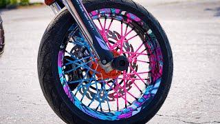 How to do - Supermoto Wheel Graphics Tapes / Wheel wraps