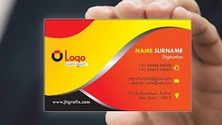 Professional Business Card in CorelDRAW Tutorial  with Jit Grafix | Creative visiting card latest