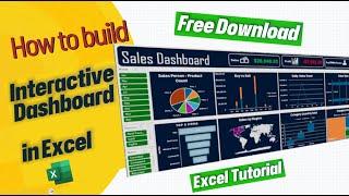 How to Build an Interactive Dashboard in Excel (FREE Template!)