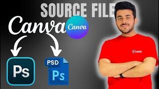 How to Convert Templates from Canva to PSD to Open in Photoshop for FREE |  CANVA Source File