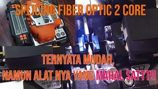 How To Splicing FiberOptic 2 Core Easy pEasy :v