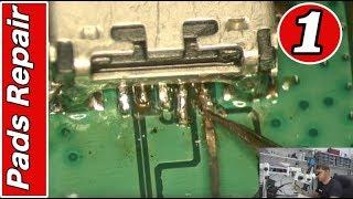 MOBILE REPAIRING COURSE #1 Charging connector pads repair
