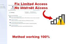 How To Fix  Limited Access WiFi Problem in Window 7/8.1/10 ||  2 Methods || WiFi problem