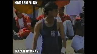 Muhammad Nadeem virk performing floor event 2001 national Games Lahore