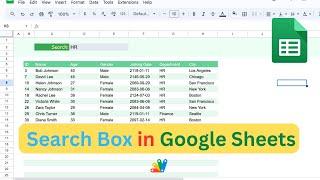 How to make Advanced Search Box in google Sheets