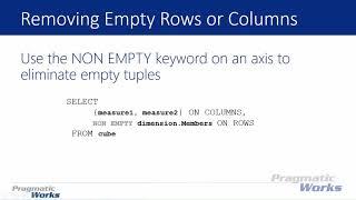 Introduction to MDX: Building MDX Queries Basic Queries and Syntax [Course Preview - Module 2B]