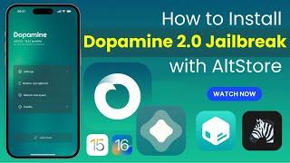 Install Dopamine 2.0 Jailbreak via AltStore iOS 15 - iOS 16.6.1 |Download Dopamine Jailbreak 2.0 Now