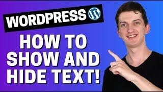 How to Show and Hide Text in WordPress Posts with the Toggle Effect